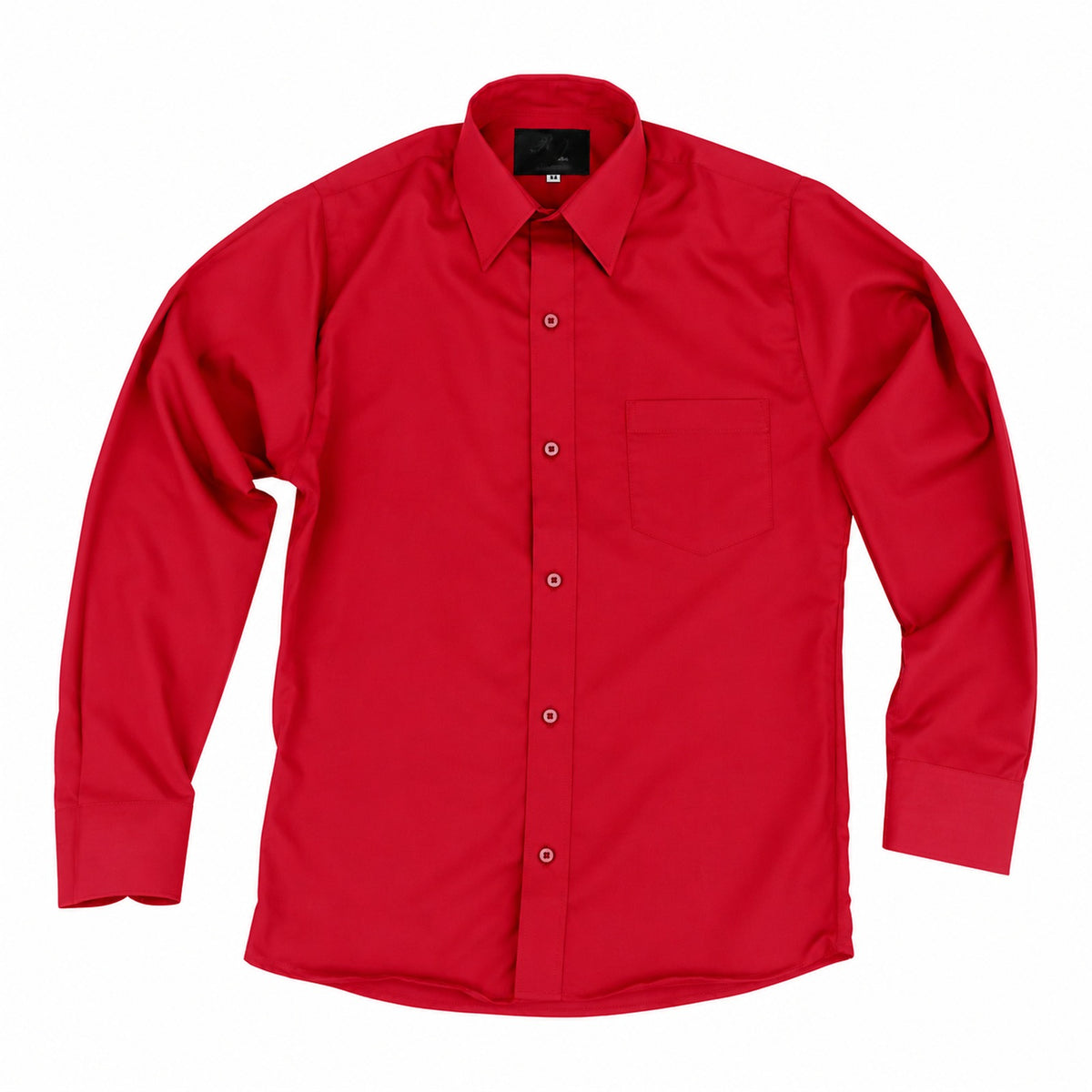 Camisa de vestir infantil roja Rodolfo Valentini, prenda sola con etiqueta negra, tallas 2 a 16 | color:roja-rodolfo