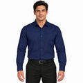 Camisa de vestir para hombre Rodolfo Valentini azul marino, frontal fajada | color:azul-marino-rodolfo
