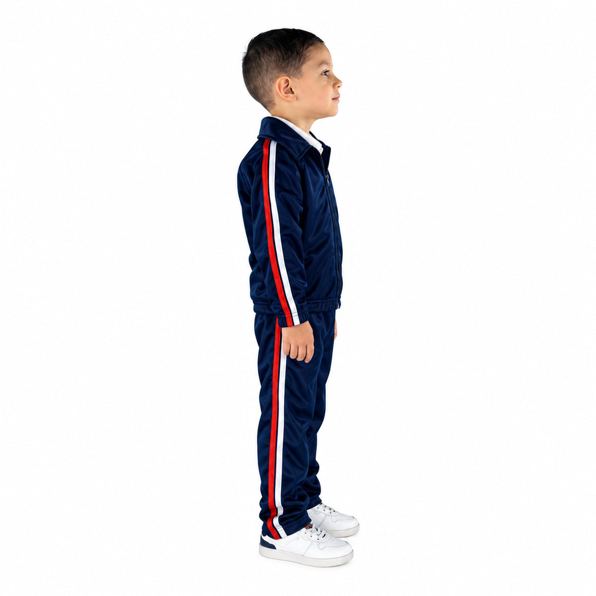Conjunto de pants escolar Sportock bicolor infantil azul marino, perfil derecho | color:azul-marino