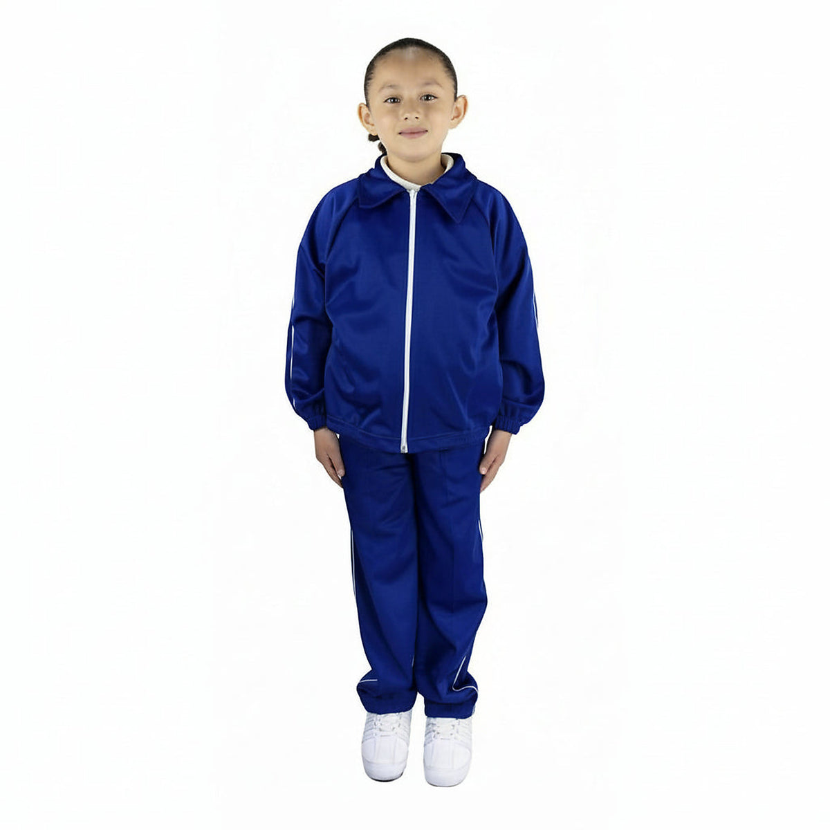 Conjunto de pants escolar Sportock infantil Azul rey, vista frontal con modelo | color:azul-rey