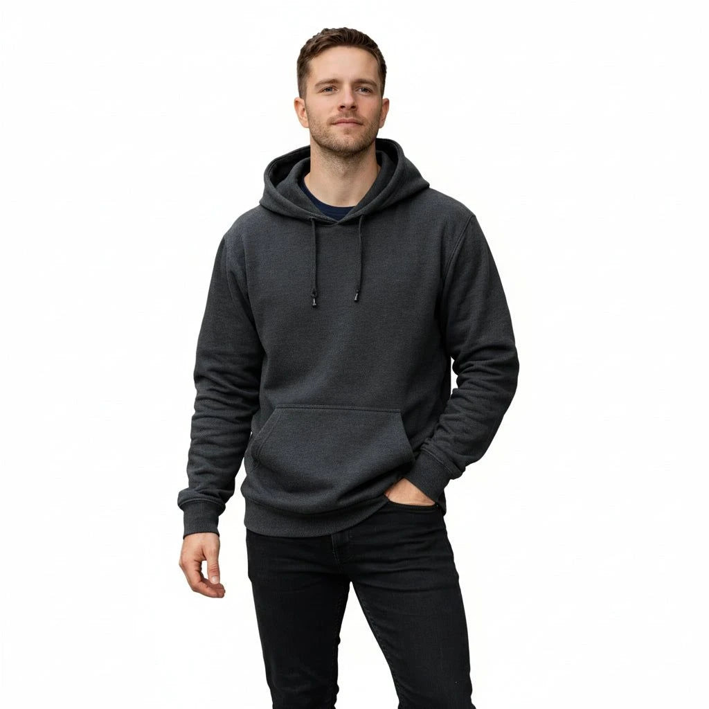 Sudadera Brans Cerrada Con Capucha Peso Completo Amplia - Garufa Jeans