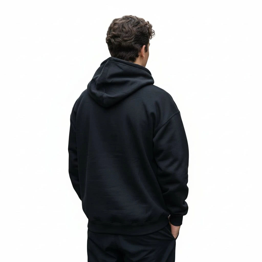 Sudadera Brans Cerrada Con Capucha Peso Completo Amplia - Garufa Jeans