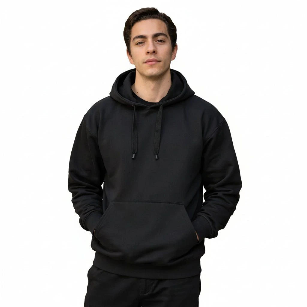 Sudadera Brans Cerrada Con Capucha Peso Completo Amplia - Garufa Jeans