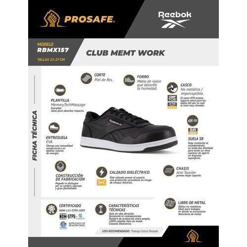 Tenis Reebok Classic Industrial Casquillo No Metálico Dieléctrico - Garufa Jeans