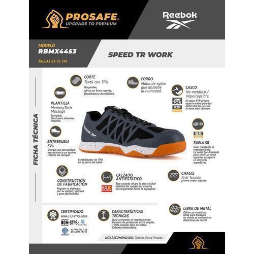 Tenis Reebok Speed Industrial Casquillo No Metálico Antiestático - Garufa Jeans