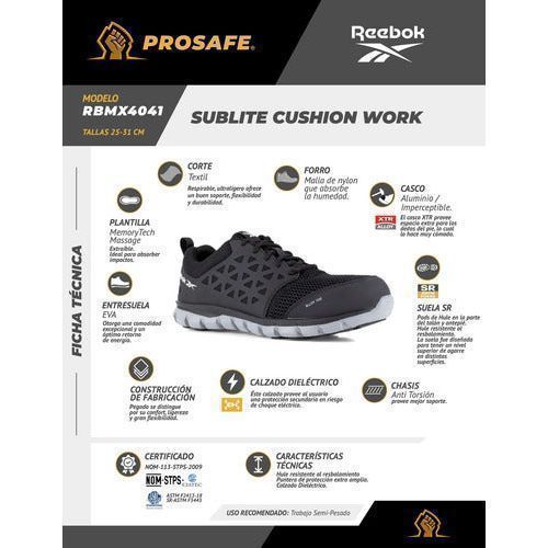 Tenis Reebok Sublite Industrial Casquillo Aluminio Dieléctrico - Garufa Jeans