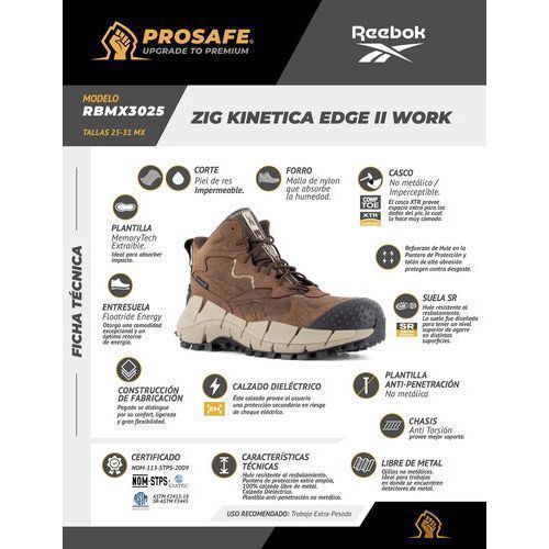 Tenis Reebok Zig Kinetica Industrial Casquillo No Metálico Dieléctrico - Garufa Jeans