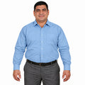 Camisa de vestir Zanely Platinium para hombre azul cielo, frontal fajada sin corbata | color:azul-cielo